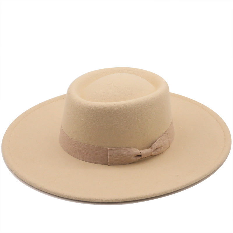 Top Hat Men And Women Concave Black Top Hat Felt Hat - Classic chic