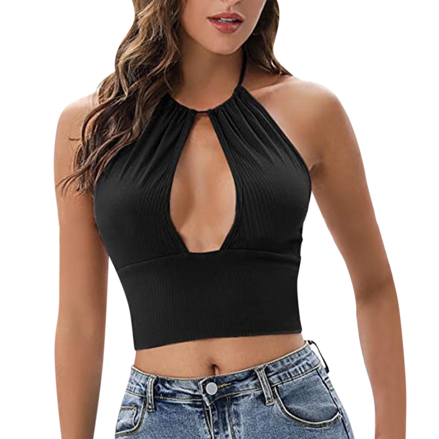 Camisole Halter Vest Women Summer Sexy Hollow Tops - Classic chic