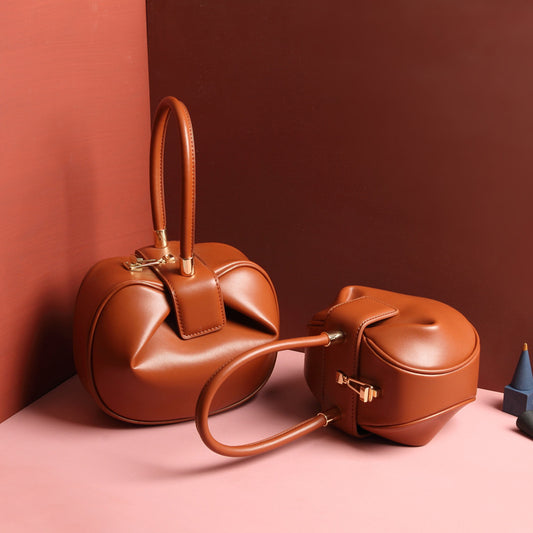 Leather handbags fashion dumplings handbag - Classic chic