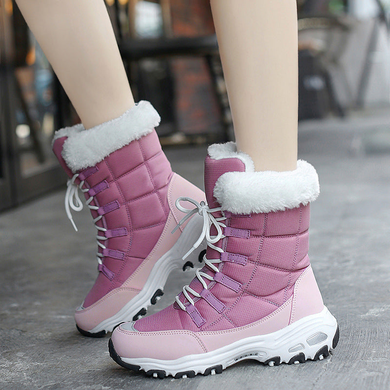 Moipheng Ankle Boots For Women Winter Shoes Keep Warm - Classic chic