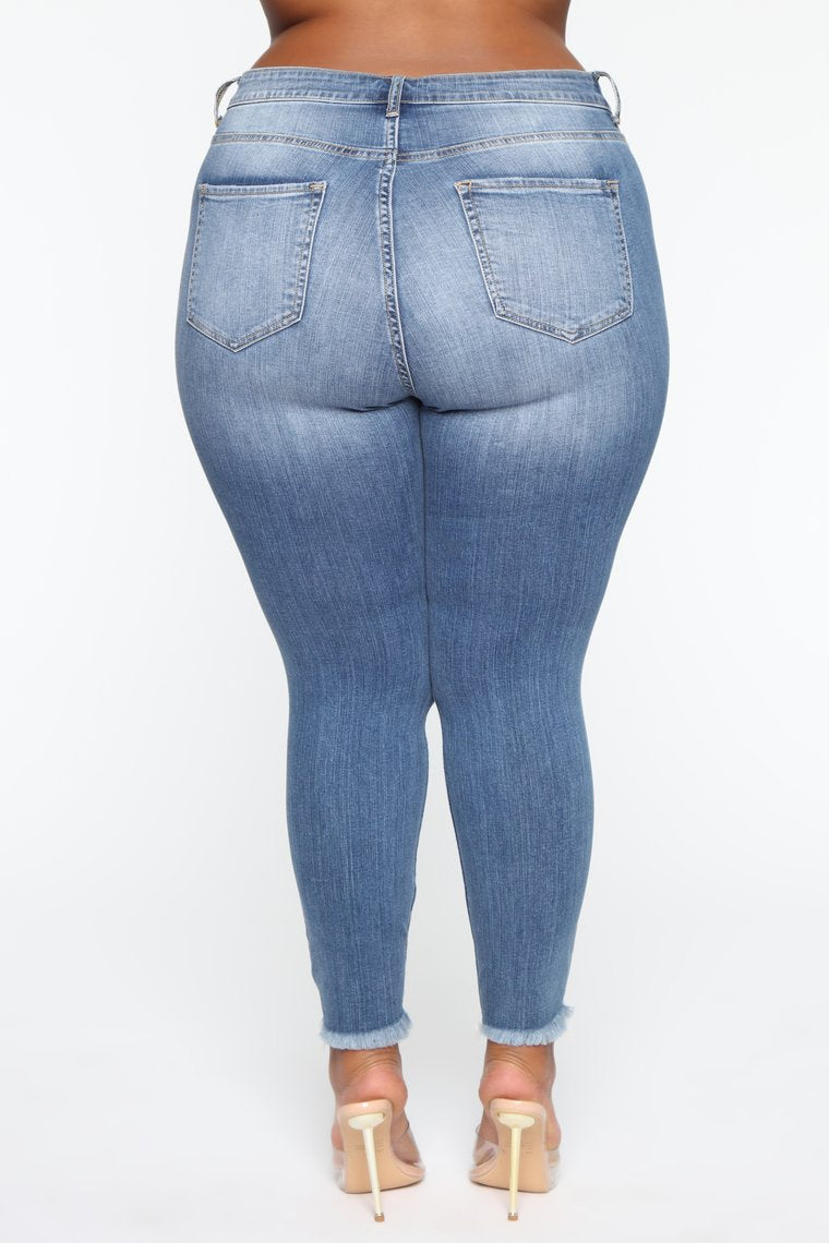 Stretch Ripped Women Plus Size Jeans Plus Size Jeans - Classic chic
