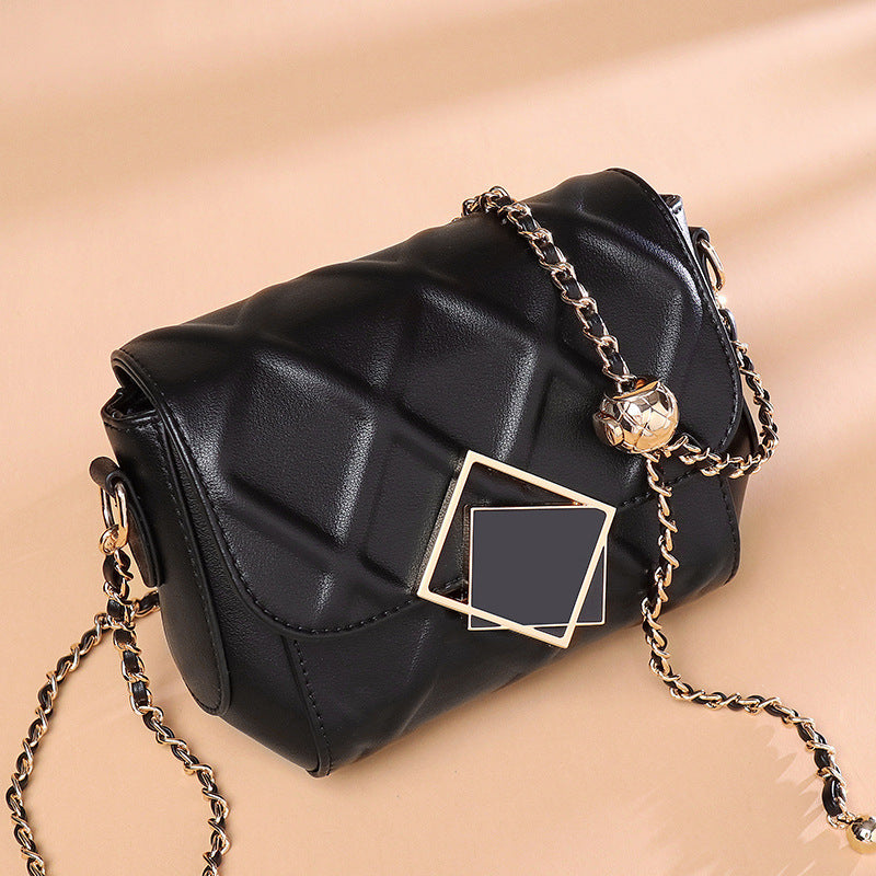 Ladies Bags 2021 Fashion Leather Women's Bags Shoulder Cowhide Messenger Bag - Classic chic