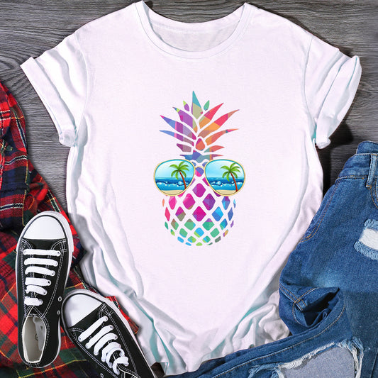 Eye Pineapple T-shirt Women - Classic chic