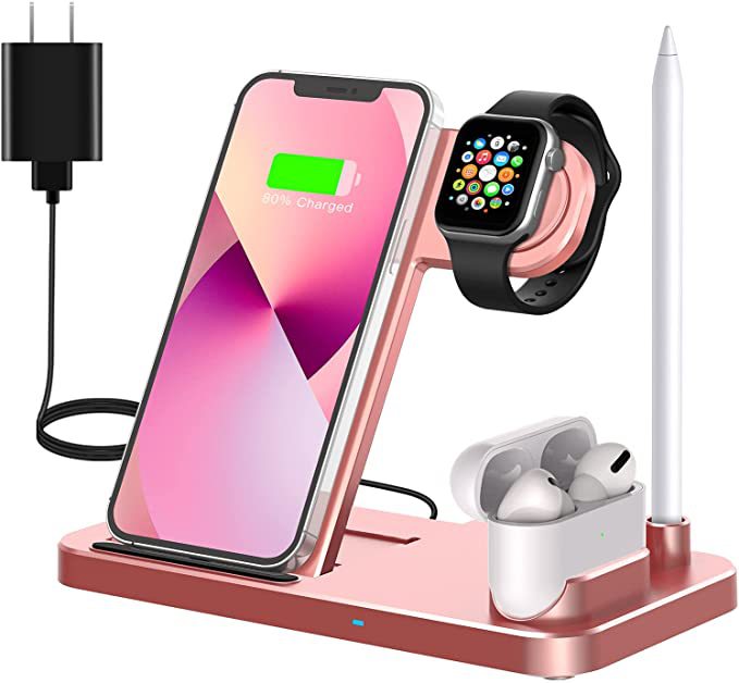 Quick-charge 15w Folding 4-in-1 Wireless Charger - Classic chic
